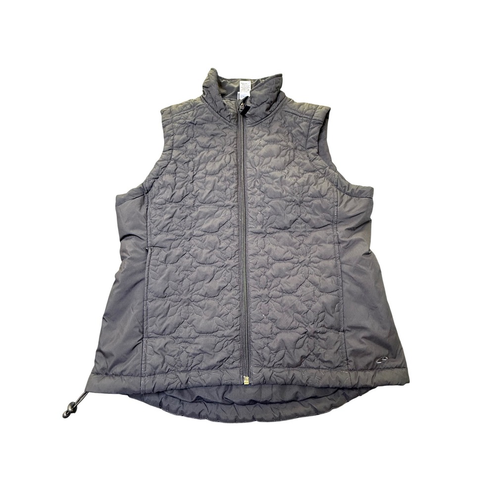 Champion‎ Quilted Puffer Vest Sleeveless Full Zip Lightweight Black Small